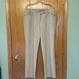 Larry Levine ax 14 khaki colored straight legged dress pants
